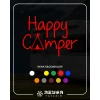 Happy Camper Sticker 17x17 Cm Kırmızı