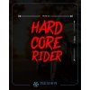 Hard Core Rider Sticker 17x17 Cm Kırmızı