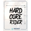 Hard Core Rider Sticker 17x17 Cm Siyah