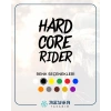 Hard Core Rider Sticker 17x17 Cm Siyah