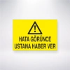 Hatayı Görüne Ustana Haber Ver Sticker 20X28 Cm