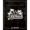 Hawaii Sticker 17x17 Cm Beyaz