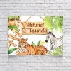 Hayvanat Bahçesi Temalı Doğum Günü Afişi 50x70 Cm