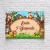 Hayvanat Bahçesi Temalı Doğum Günü Afişi 50X70 cm
