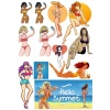 Hello Summer Sticker Set 1 13 Parça Telefon, Tablet, Defter, Laptop Sticker