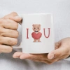 ı love You Ayıcık Kupa Baskı