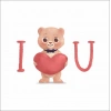 I love You Ayıcık Sticker