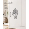 İce Cream Dondurma 17x17 Cm Sticker Folyo