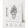 İce Cream Dondurma 17x17 Cm Sticker Folyo