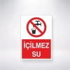 İçilmez Su Sticker 20X28 Cm