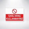 İçkili Araç Kullanmayınız Sticker 20X28 Cm