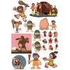 İlkel İnsanlar Sticker Set 25 Parça Telefon, Tablet, Defter, Laptop Sticker