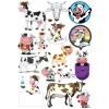 İnek Sticker Set-3 13 Parça Telefon, Tablet, Defter, Laptop Sticker