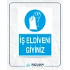 İş Eldiveni Giyiniz Sticker 20X28 Cm
