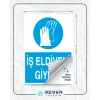 İş Eldiveni Giyiniz Sticker 20X28 Cm