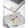 İş Makineleri Sticker Set-2 19 Parça Telefon, Tablet, Defter, Laptop Sticker