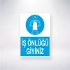 İş Önlüğü Giyiniz Sticker 20X28 Cm