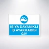 Isıya Dayanıklı İş Ayakkabısı Giy Sticker 20X28 Cm