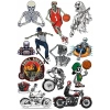 İskelet Sticker Set 5 15 Parça Telefon, Tablet, Defter, Laptop Sticker