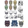 İskelet Sticker Set-5 18 Parça Telefon, Tablet, Defter, Laptop Sticker