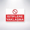 İstiflere Yaklaşma Sticker 20X28 Cm