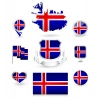 İzlanda Sticker Set