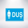 Kadın Duş Sticker 20X28 Cm