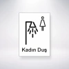 Kadın Duş Sticker 20X28 Cm