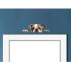Kahverengi Beyaz İngiliz Bulldog Yavrusu Duvar Stickerı