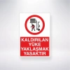 Kaldırılan Yüke Yaklaşmak Yasaktır Sticker 20X28 Cm