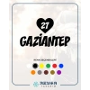 Kalpli 27 Gaziantep Araba Sticker 17x17 Cm Siyah