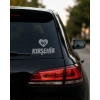 Kalpli 40 Kırşehir Araba Sticker 17x17 Cm Gri
