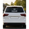 Kalpli 40 Kırşehir Araba Sticker 17x17 Cm Gri