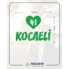 Kalpli 41 Kocaeli Araba Sticker 17x17 Cm Yeşil