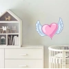 Kanatlı Kalp Sticker