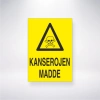 Kanserojen Madde Sticker 20X28 Cm