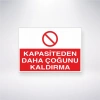 Kapasiteden Daha Çoğunu Kaldırma Sticker 20X28 Cm