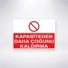 Kapasiteden Daha Çoğunu Kaldırma Sticker 20X28 Cm
