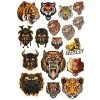 Kaplan Tiger Sticker Set-7 17 Parça Telefon, Tablet, Defter, Laptop Sticker