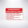 Karbondioksitli Cihazların Kullanılışı Sticker 20X28 Cm
