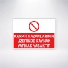Karpit Kazanlarının Üzerinde Kaynak Yapmak Yasaktır Sticker 20X28 Cm