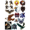 Kartal Eagle Sticker Set-13 16 Parça Telefon, Tablet, Defter, Laptop Sticker