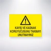Kayış Ve Kasnak Koruyucusu Takmayı Unutmayınız Sticker 20X28 Cm