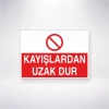 Kayışlardan Uzak Dur Sticker 20X28 Cm