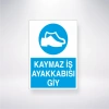 Kaymaz İş Ayakkabısı Giy Sticker 20X28 Cm