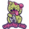 Unlucky Cat Şanssız Kedi 10x10 cmRenkli Sticker