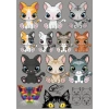 Kedi Sticker Set-3 15 Parça Telefon, Tablet, Defter, Laptop Sticker
