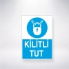 Kilitli Tut Sticker 20X28 Cm