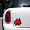 Kırmızı Pitbull Sticker 10x10 cmRenkli Sticker