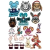 Kızgın Tavşan Sticker Set 15 Parça Telefon, Tablet, Defter, Laptop Sticker